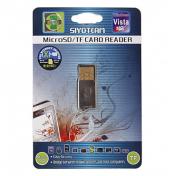 World's Smallest MicroSD TransFlash TF SD/SDHC USB 2.0 Card Reader Keychain 