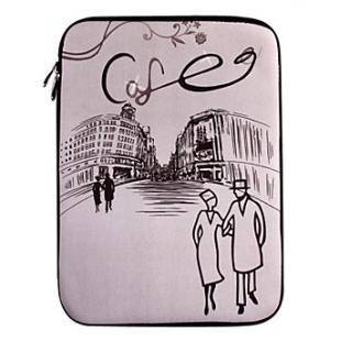 14" Street Scene Design Laptop Sleeve Protect Case
