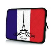 Hand Drawing France Neoprene Laptop Sleeve Case for 10-15