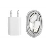 USB Charger + Cable for iPhone 4/4S (Apple 30 pin)